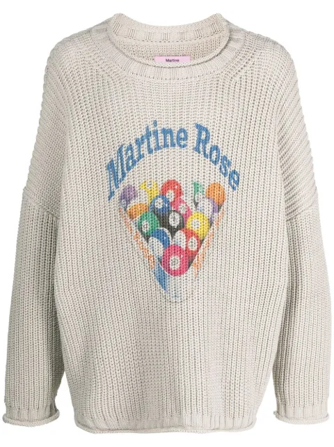 Martine Rose snooker-print Knitted 
