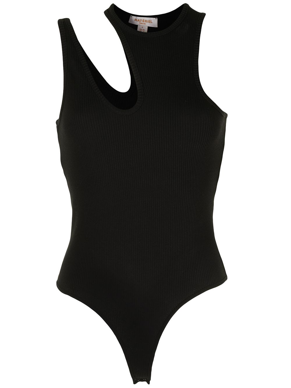 Shop Materiel Cut-out Detail Bodysuit In Black