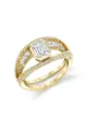 Image 1 of SHAY 18kt yellow gold open halo diamond ring