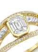 Image 2 of SHAY 18kt yellow gold open halo diamond ring