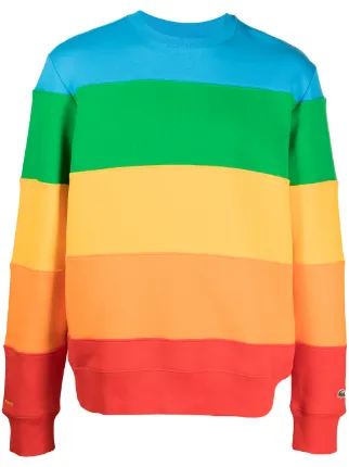 lacoste rainbow sweater