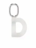 Maria Black Lucid Letter D charm - White