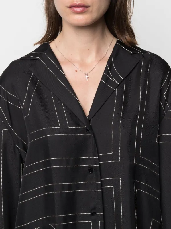 Maria Black Lucid Letter T Charm | White | FARFETCH CA