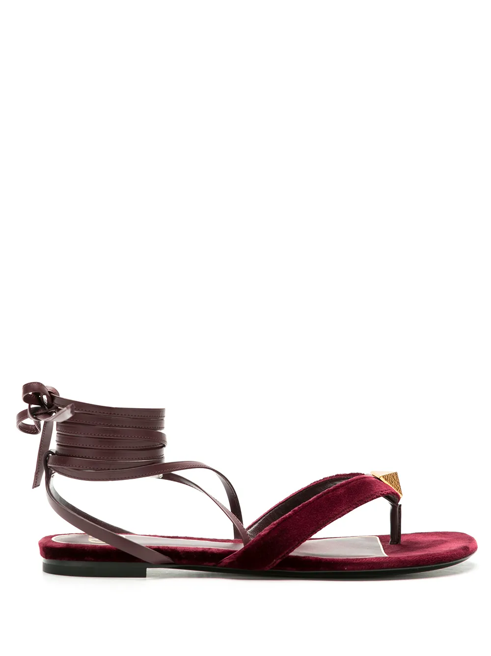 Valentino Garavani Roman Stud Flat Sandals - Farfetch