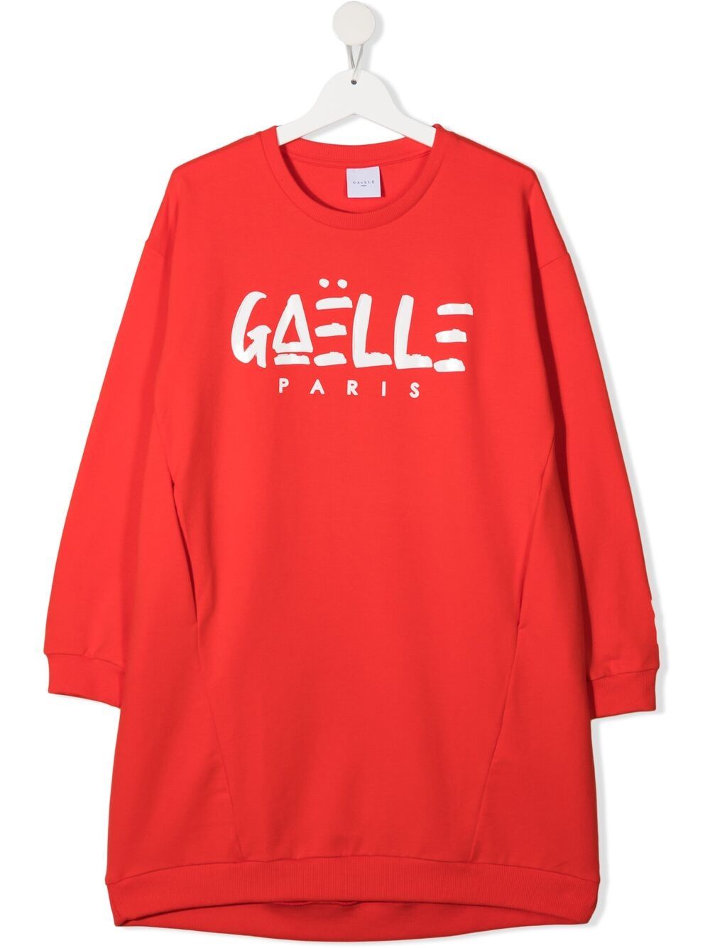 GAELLE PARIS TEEN LOGO-PRINT SWEATSHIRT DRESS