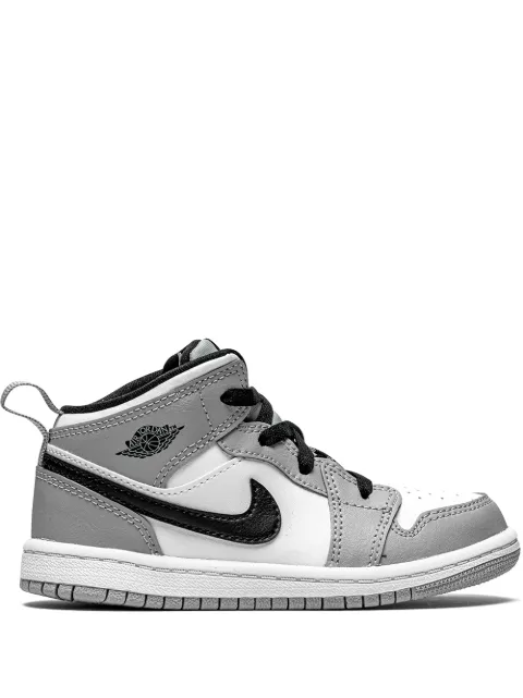 Jordan Kids Jordan 1 Mid "Light Smoke Grey" sneakers