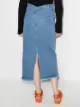 Marques'Almeida slanted pencil denim skirt
