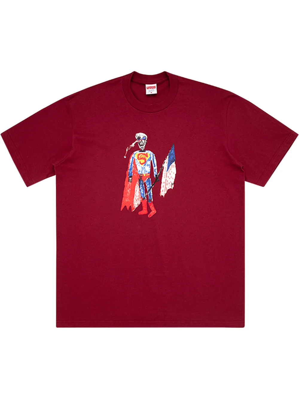 Supreme Skeleton-print T-shirt In Red | ModeSens