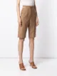 Materiel cut-out detail shorts