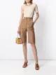 Image 2 of Materiel cut-out detail shorts