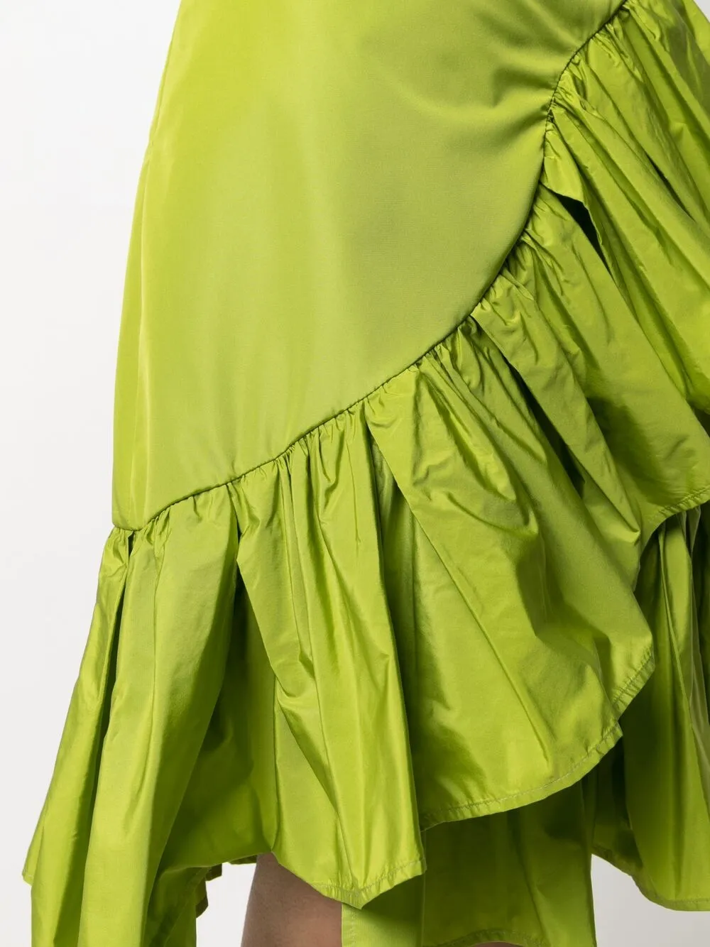 фото Msgm юбка из тафты с оборками