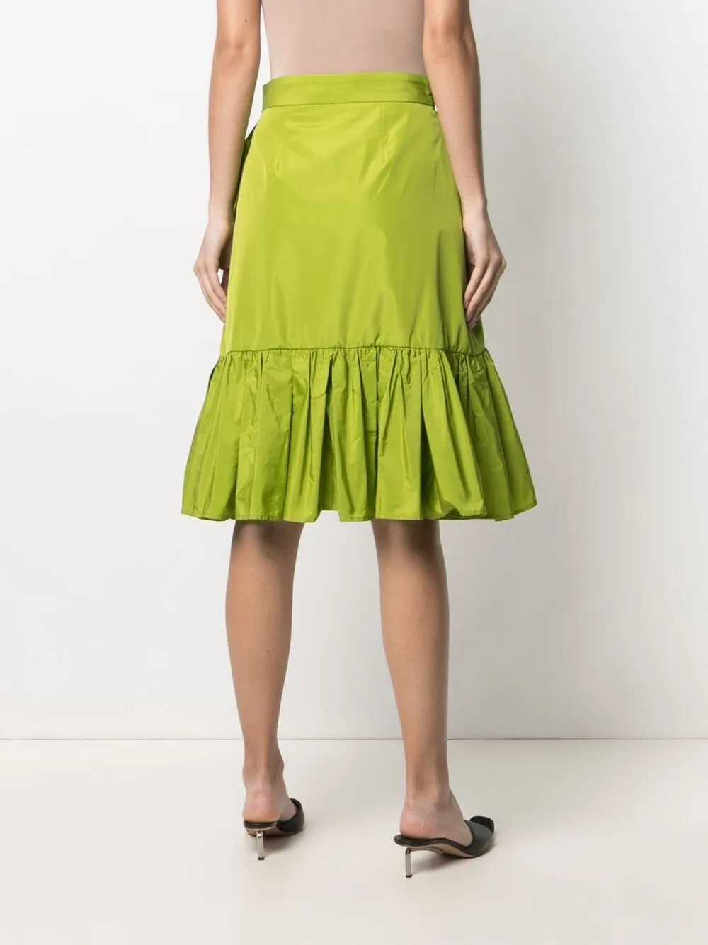 фото Msgm юбка из тафты с оборками