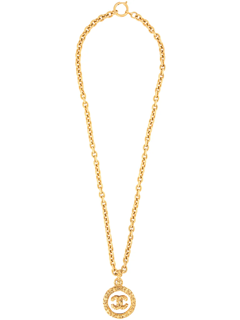 

Chanel Pre-Owned 1993 CC pendant necklace - Gold