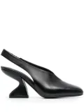 Ferragamo F-heel 100mm slingback pumps - Black