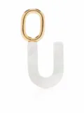 Maria Black Lucid Letter U charm - White