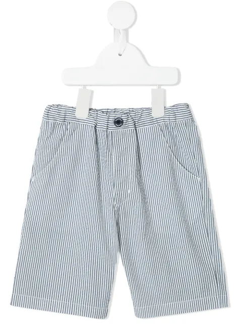 Familiar striped cotton shorts