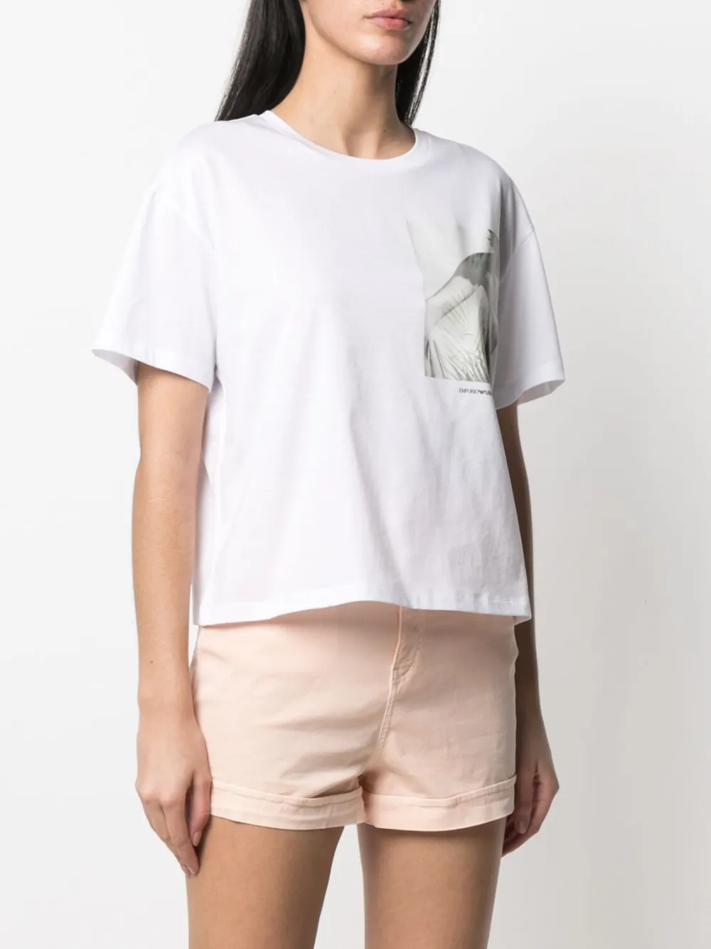 фото Emporio armani футболка с графичным принтом