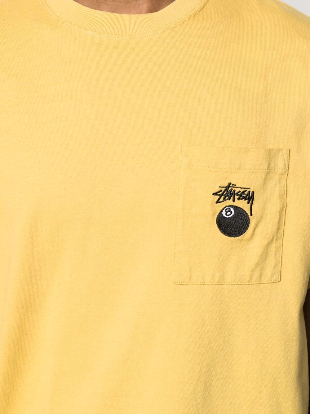 фото Stussy футболка 8 ball с карманом