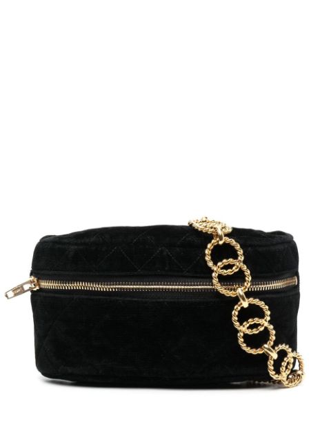 HOT SALE CHANEL 1980s diamond-quilted belt bag Women