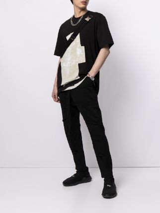 contrast-print T-shirt展示图