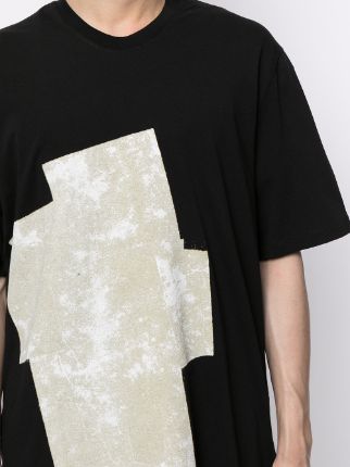 contrast-print T-shirt展示图