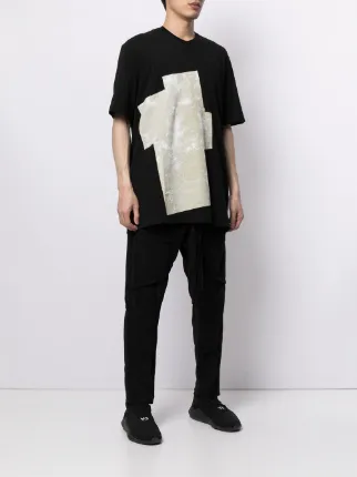 contrast-print T-shirt展示图