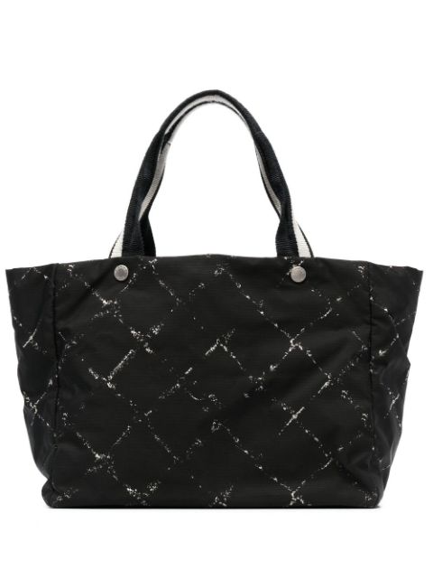 HOT SALE CHANEL 1997-1999 diamond-print tote bag Women