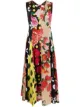 Image 1 of Molly Goddard floral-patchwork dress