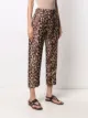 Alberto Biani cropped leopard-print trousers