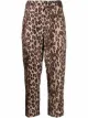 Image 1 of Alberto Biani cropped leopard-print trousers