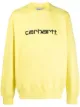 Image 1 of Carhartt WIP logo-print rib-trimmed sweatshirt