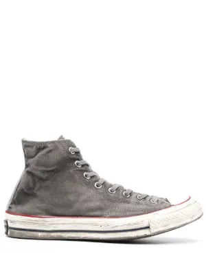 black and grey converse high tops