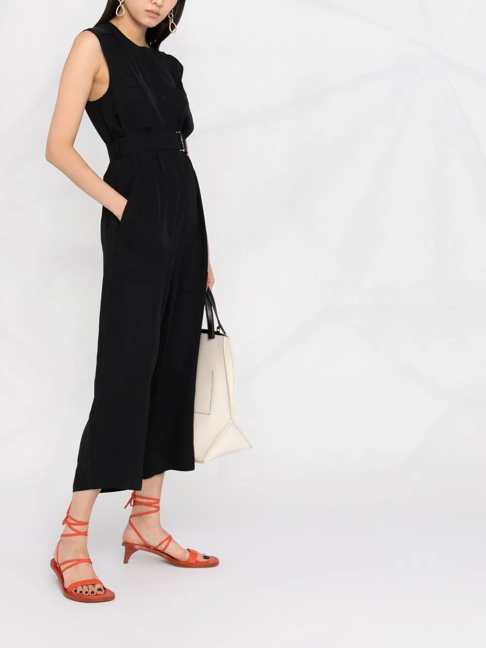 Theory Belted Jumpsuit - Farfetch