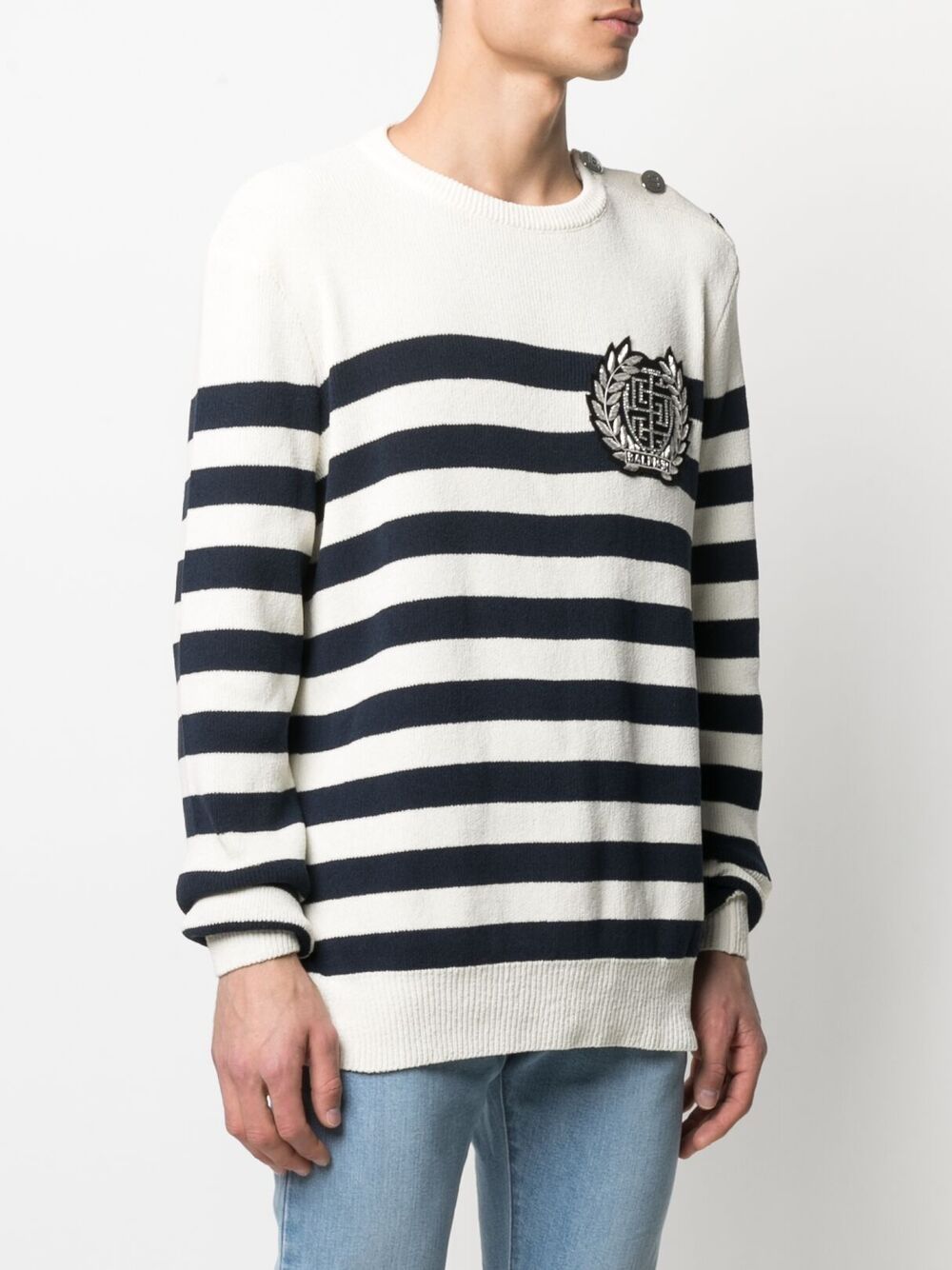 Balmain hot sale striped sweater