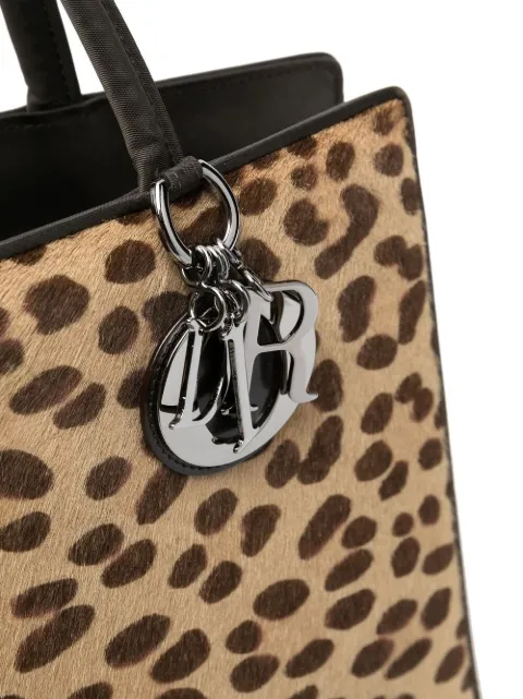 leopard christian dior tote