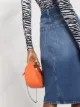 Calvin Klein Jeans denim midi skirt