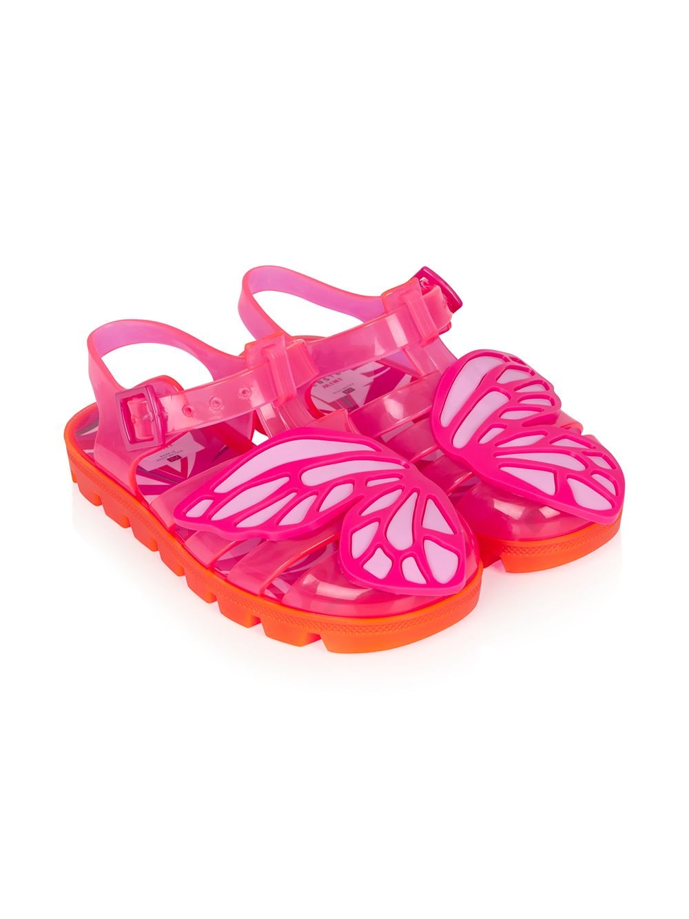 Shop Sophia Webster Mini Butterfly Jelly Sandals In Pink