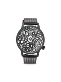 ＜Farfetch＞ 10 CORSO COMO x Komono ロゴ 41mm 腕時計 - ブラック画像