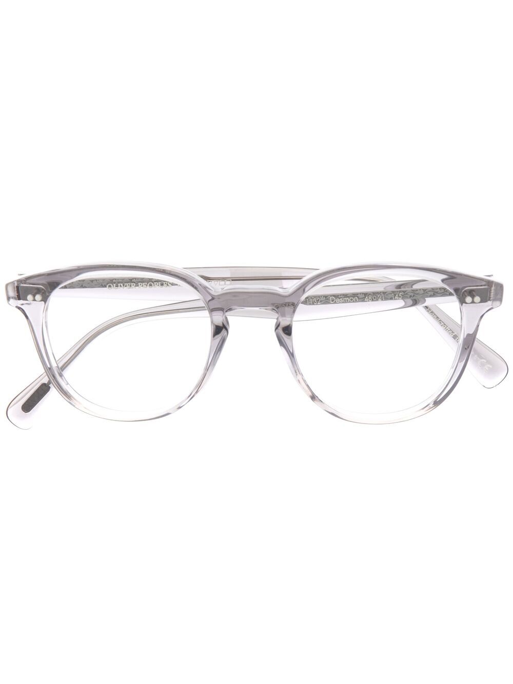 

Oliver Peoples lentes con armazón redonda - Gris