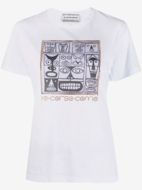 10 CORSO COMO t-shirt à imprimé Faces