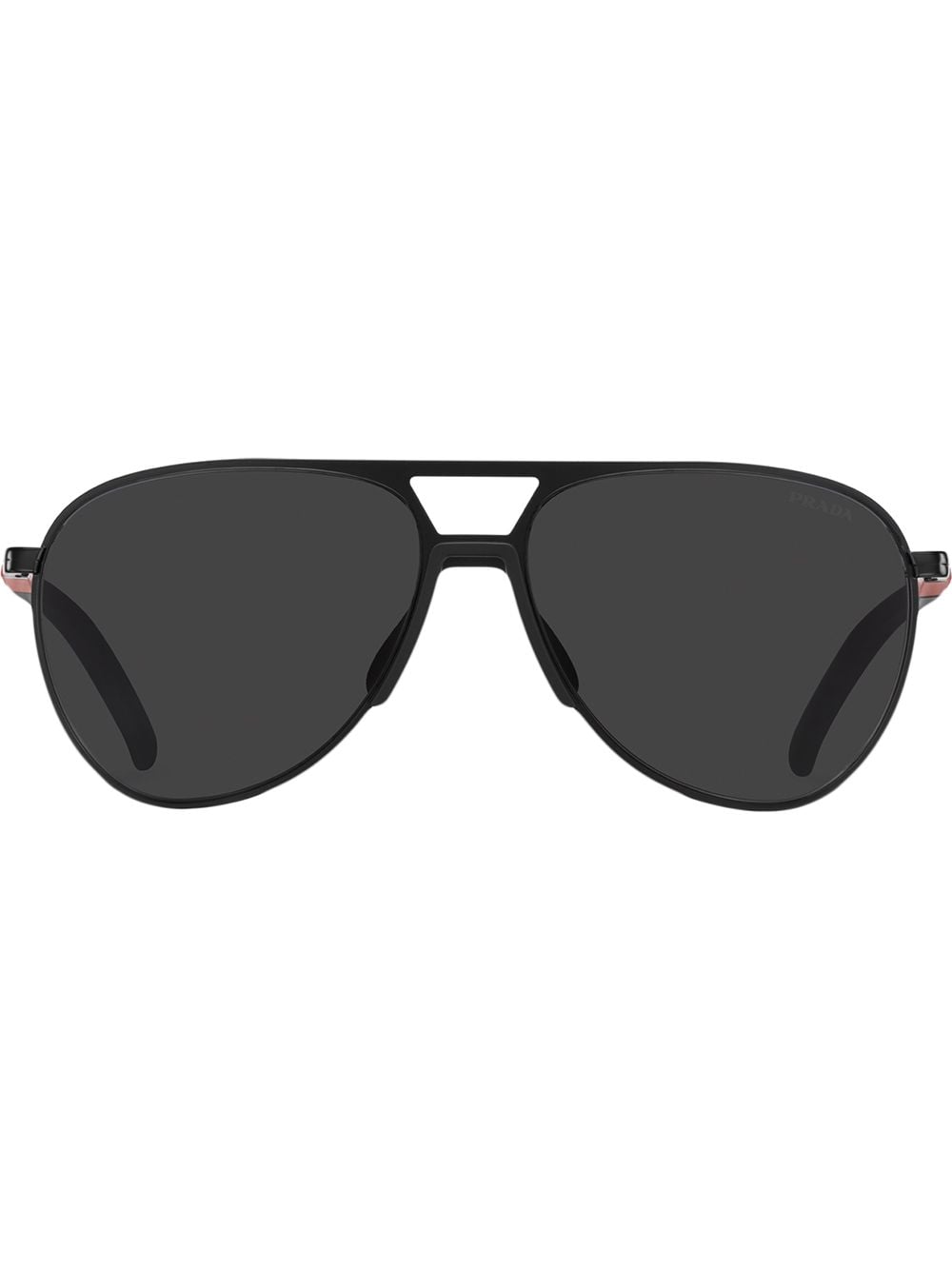 Shop Prada Linea Rossa Pilot-frame Sunglasses In Grey