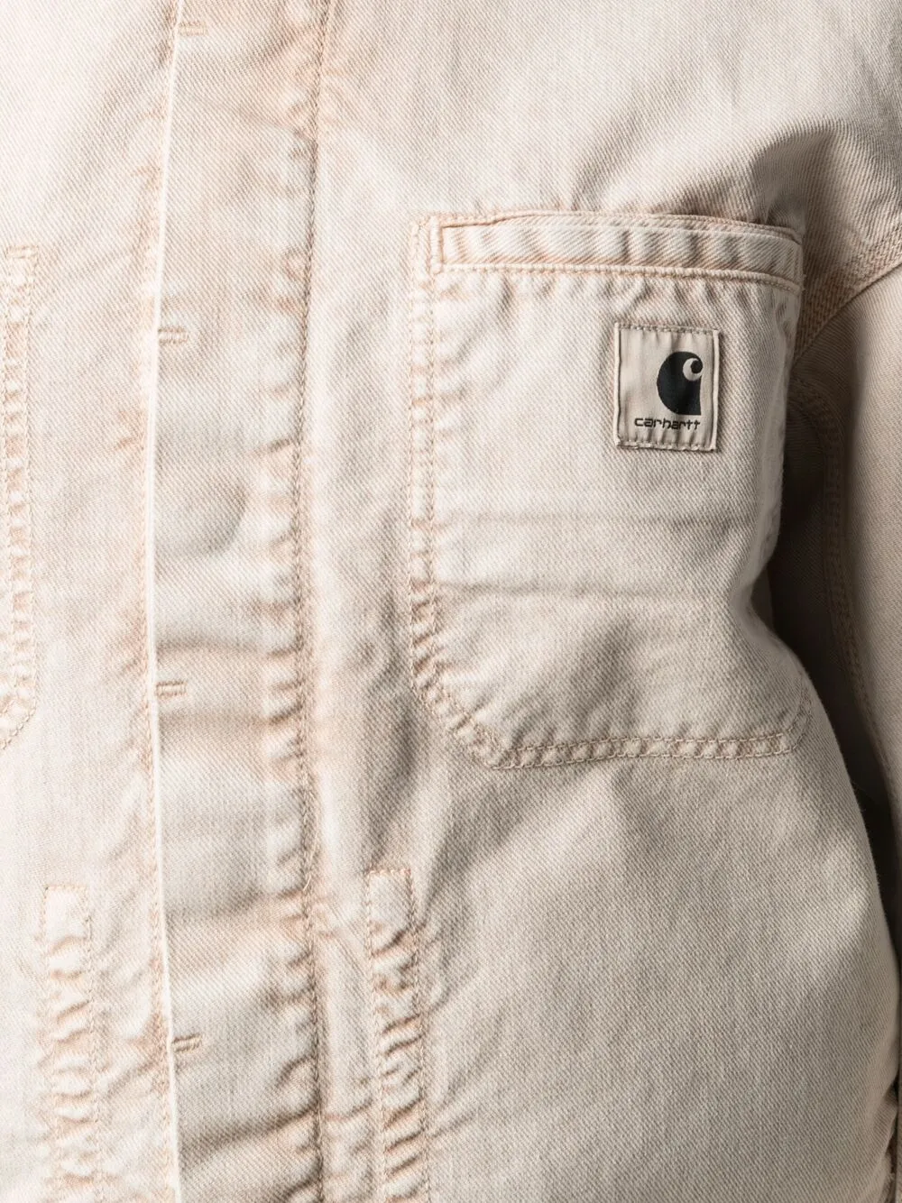 фото Carhartt wip джинсовая куртка из вареного денима