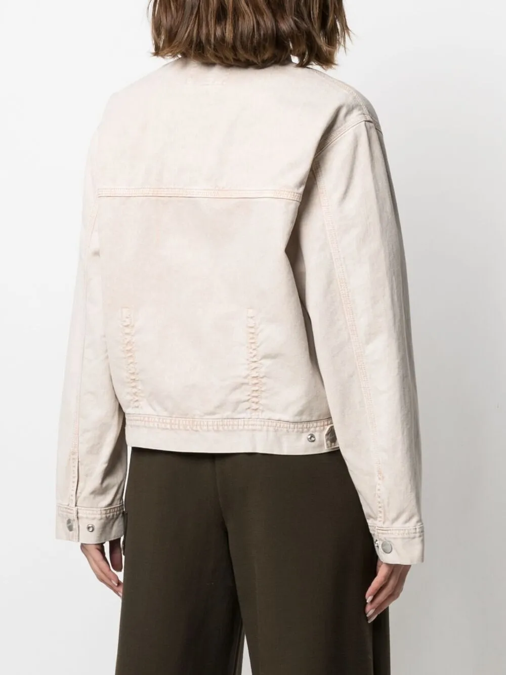 фото Carhartt wip джинсовая куртка из вареного денима