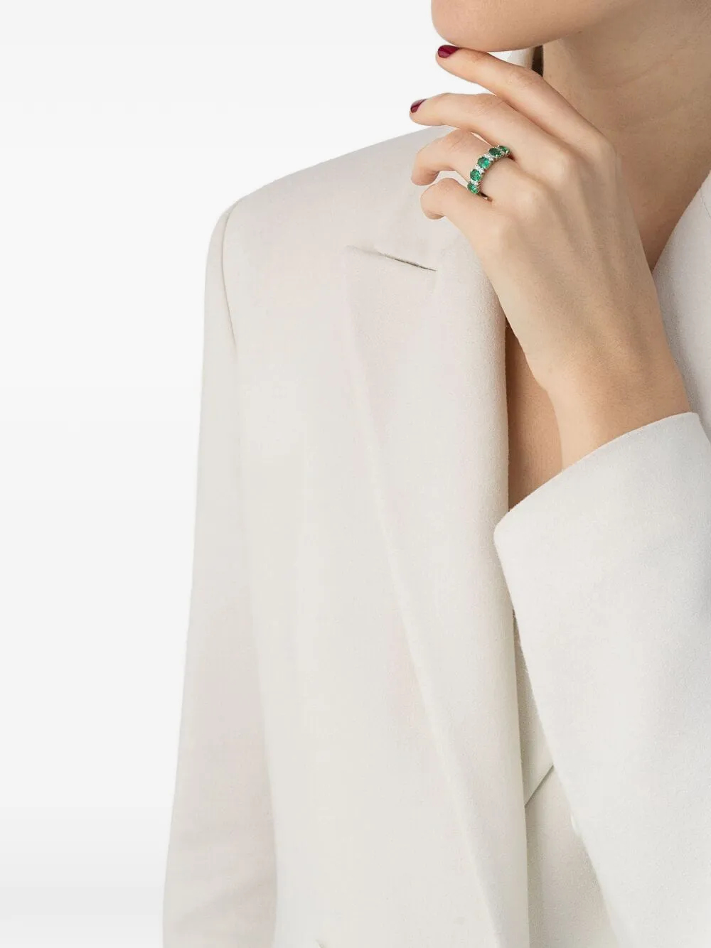  Leo Pizzo 18kt Weißgoldring   Silber 