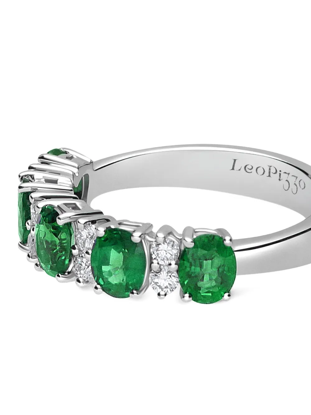  Leo Pizzo 18kt Weißgoldring   Silber 