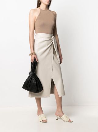 Jen pleated faux-leather tote bag展示图