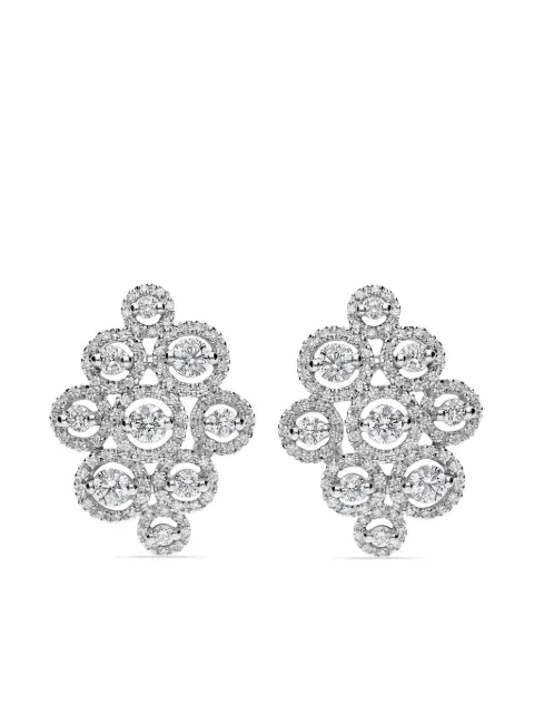 LEO PIZZO aretes Crops en oro blanco de 18kt con diamantes
