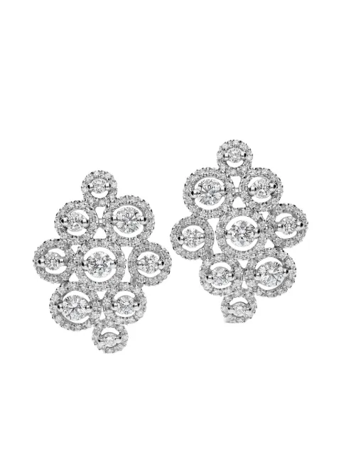 LEO PIZZO 18kt white gold diamond Crops earrings
