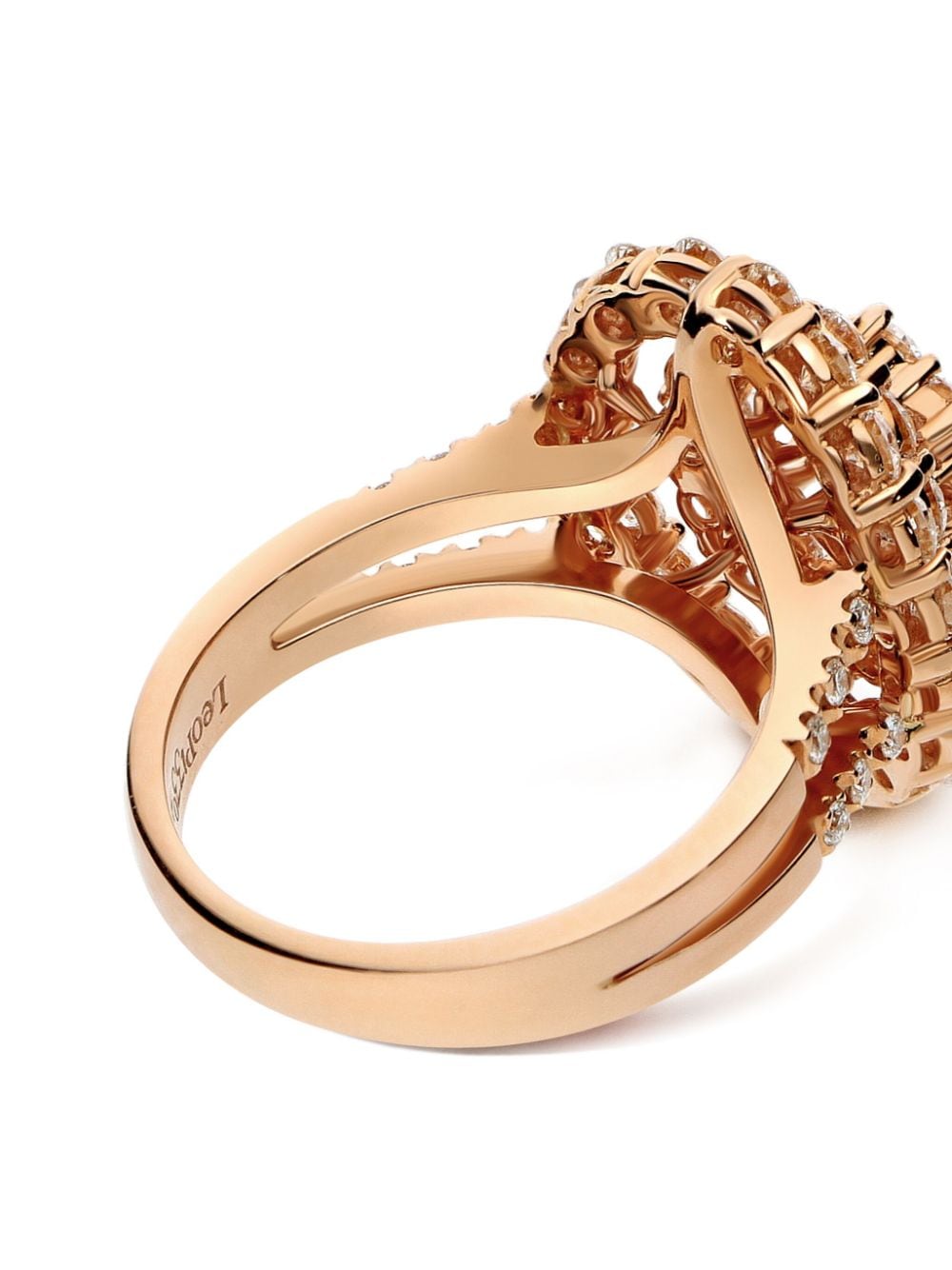 Shop Leo Pizzo 18kt Rose Gold Diamond Must Have Ring In Pink