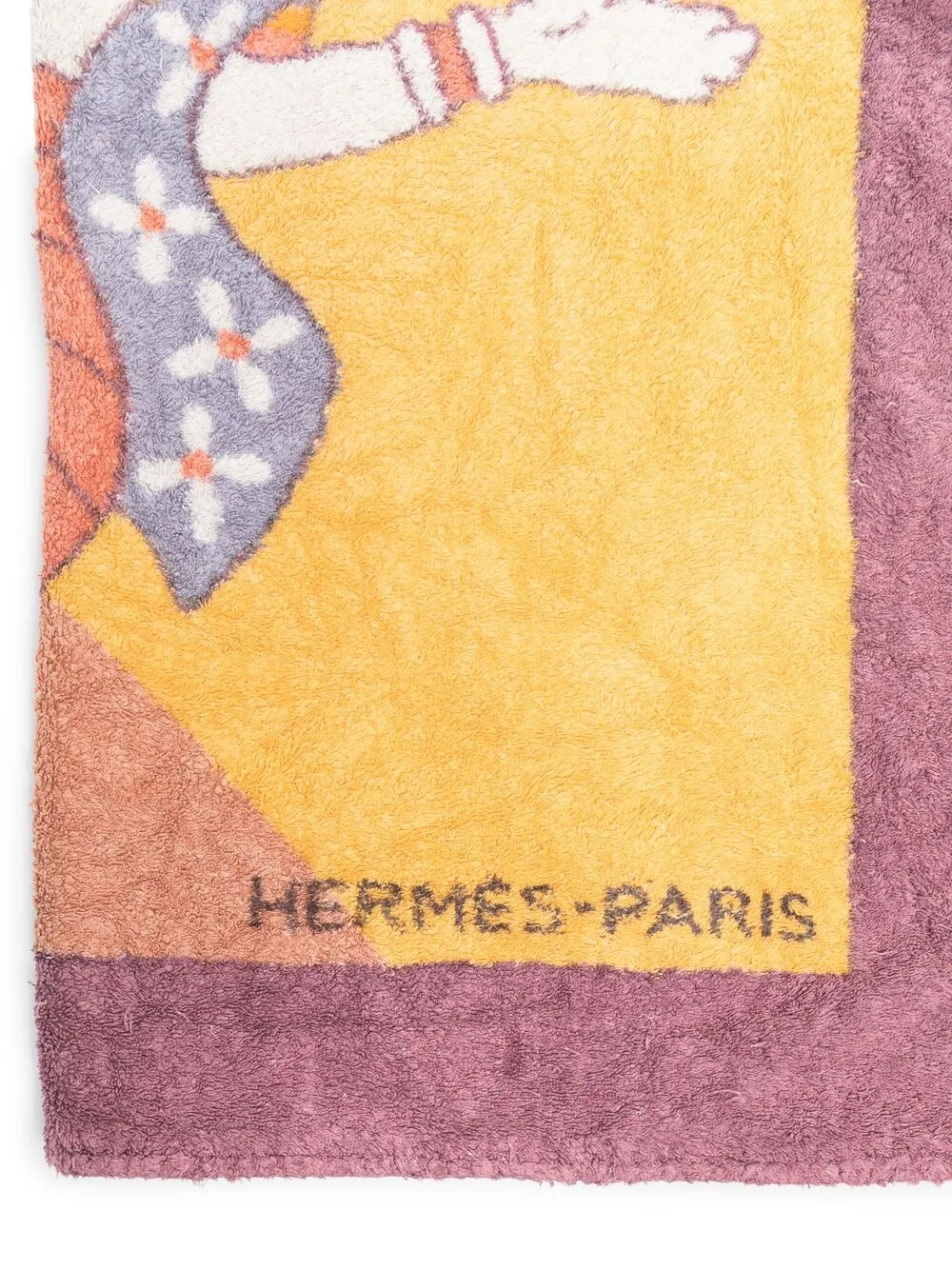 фото Hermès пляжное полотенце serviette bain donner la main pre-owned